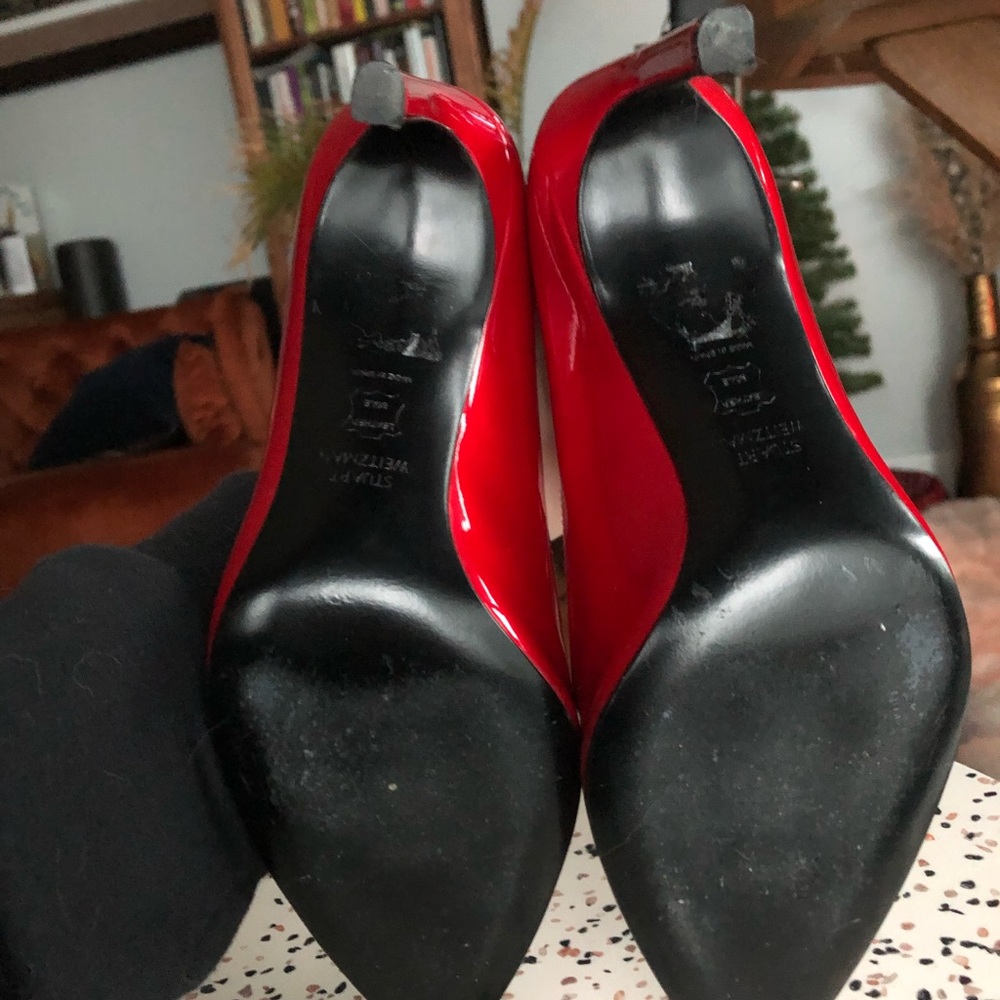 STUART WEITZMAN red patent pumps, SZ 7.5 - Picture 4 of 9